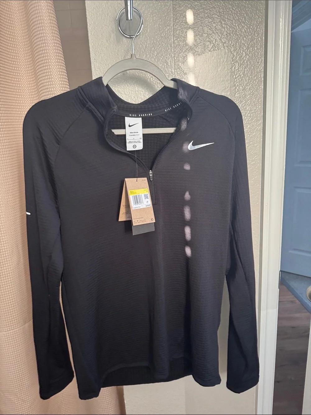 Nike Stride Men’s Therma-FIT Repel Winterized 1/2 Zip Running Top - Black